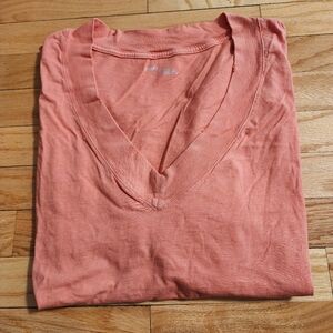 Aerie Extreme V-Neck Distressed Boyfriend Tee